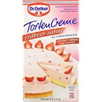 Los mejores  - Torta de fresa en Crema- crema en polvo por 800 ml de líquido Dr. Oetker
